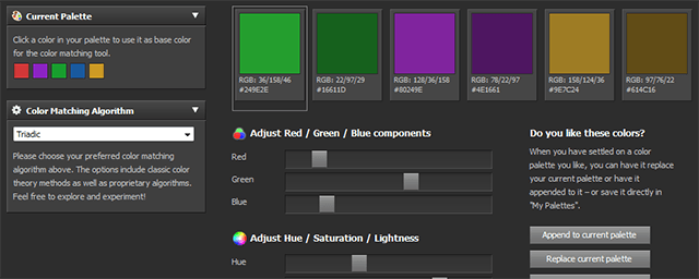 организатор палитр Color Explorer