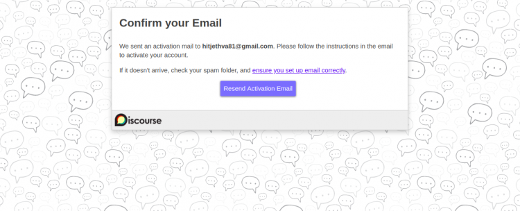 Подтверждение e-mail