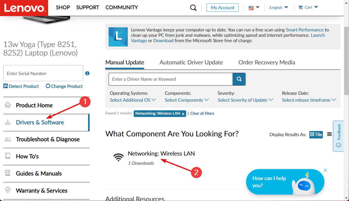 Скачивание и установка сетевого драйвера