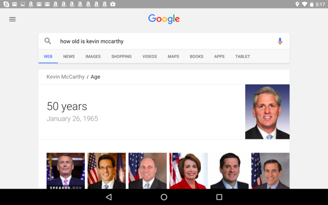Интерфейс Now on Tap с кнопкой G