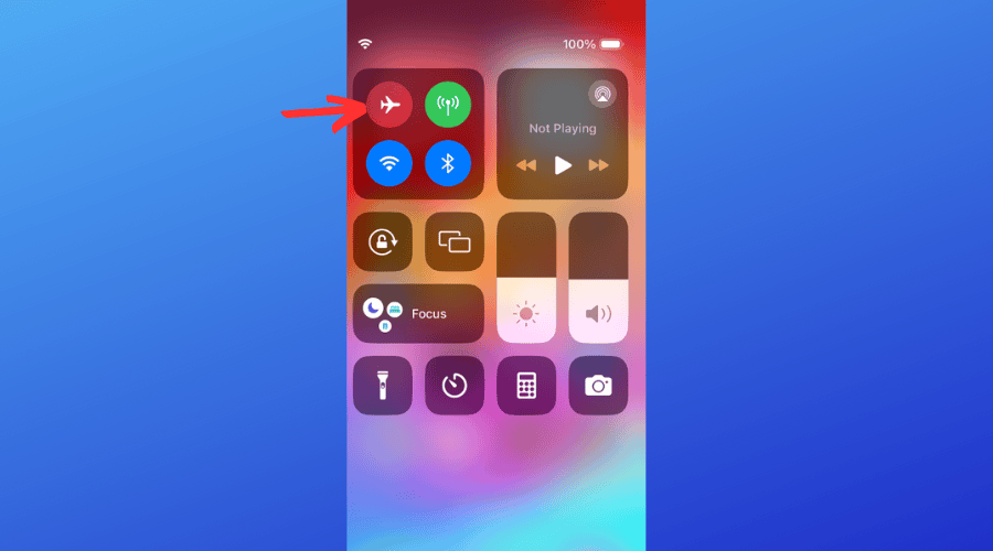 Авиарежим iOS