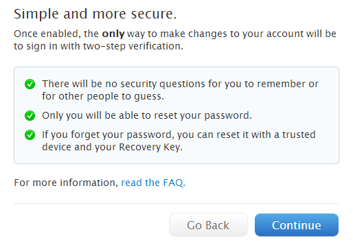 Переподтверждение о важности двухэтапной проверки