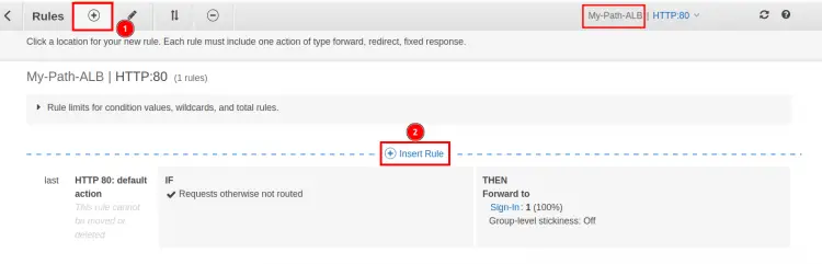 Добавление правила