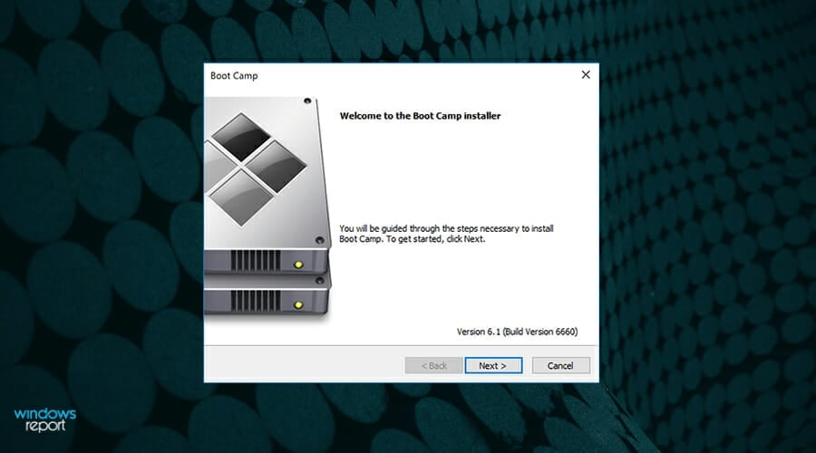 Установка Boot Camp завершена