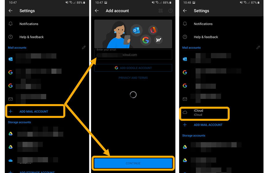 Siging To Icloud On Android