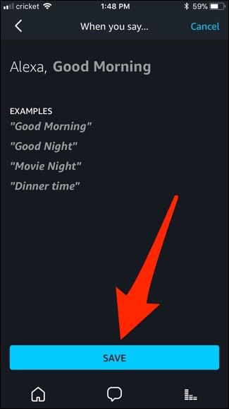 Экран выбора времени