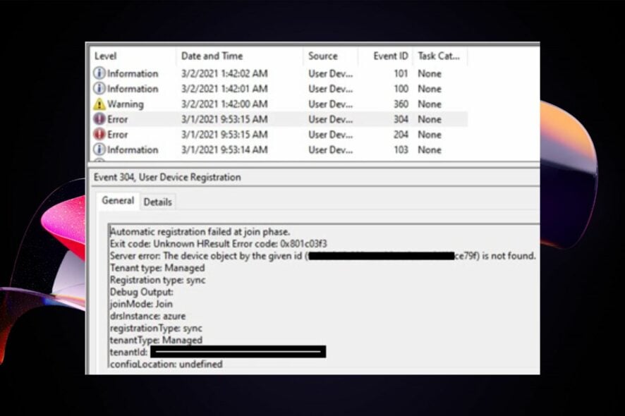Ошибка Azure 0x801c03f3 — как исправить
