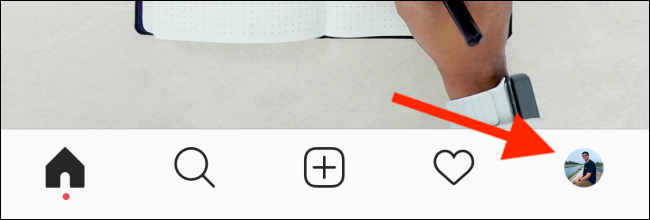 Нажмите на кнопку профиля в нижней панели