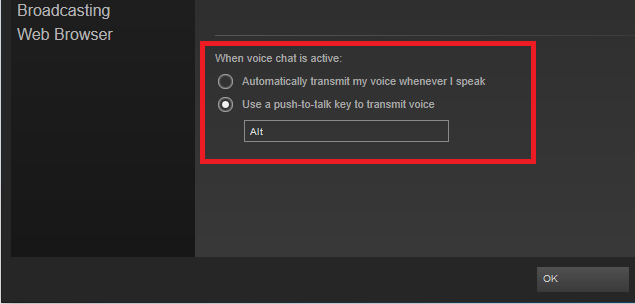 Подтверждение выбора микрофона