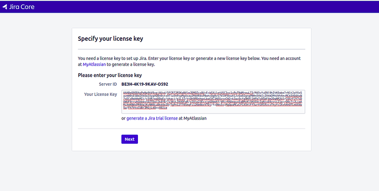 License key