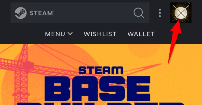 Нажмите на аватарку в правом верхнем углу.