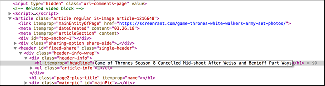 Редактирование заголовка в браузере