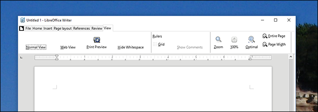 Пример нестабильного расположения элементов в экспериментальной панели Notebookbar