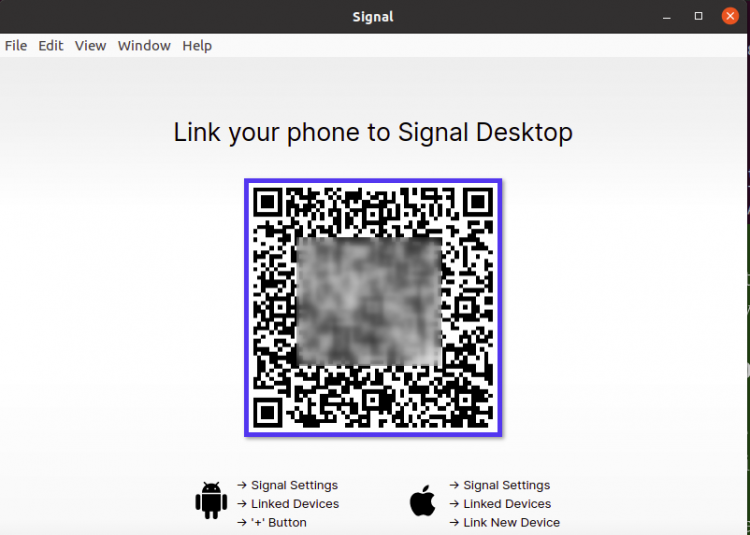 QR-код для привязки телефона