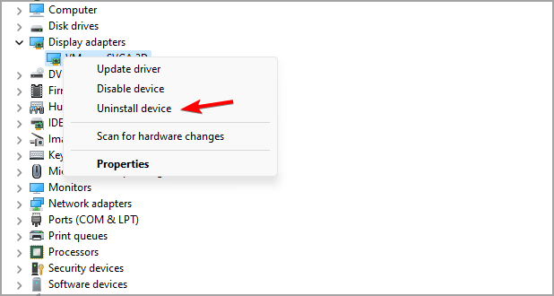 Скриншот: пункт «Удалить устройство» для принтера