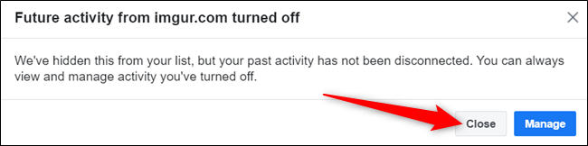 Приложение или сайт скрыты; нажмите 