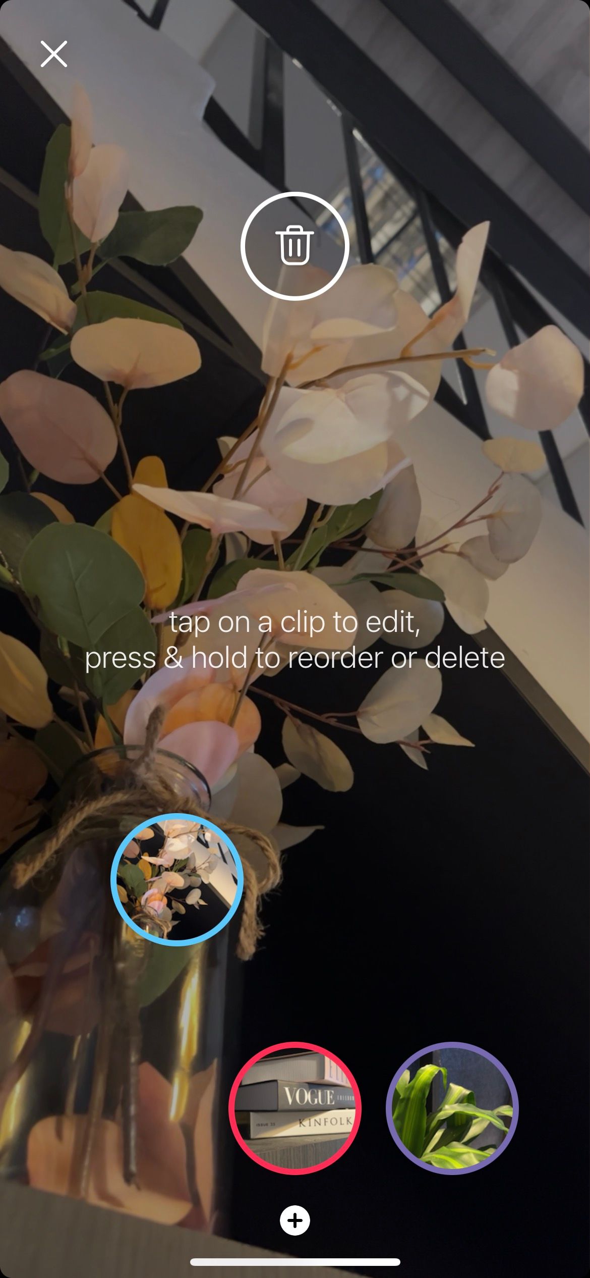 перемещение второго фрагмента в начало в Spark Camera