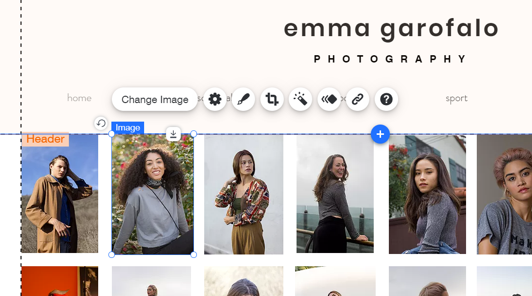 Дизайн страницы в Wix