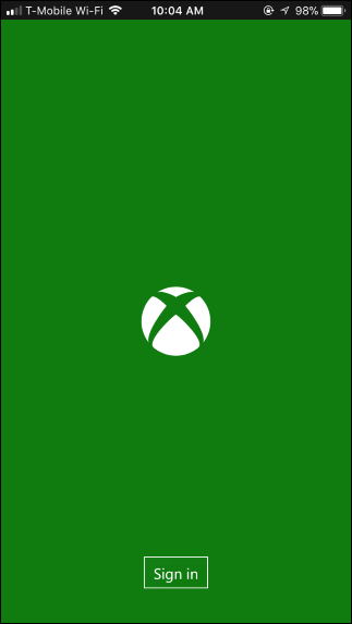 Экран приложения Xbox с открытым меню магазина