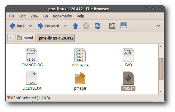 Содержимое архива PS3MediaServer: jar и скрипты