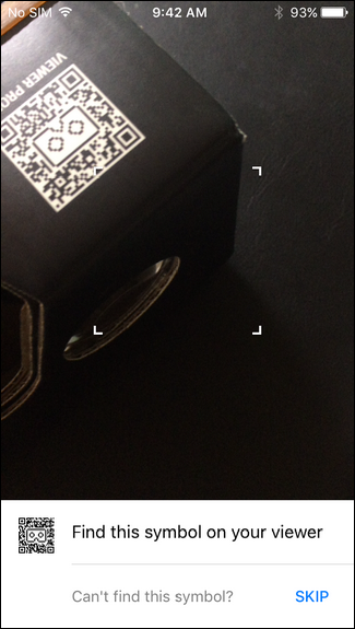 Сканирование QR-кода на гарнитуре Cardboard