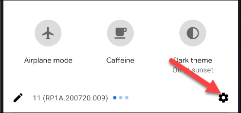 Меню настроек Android