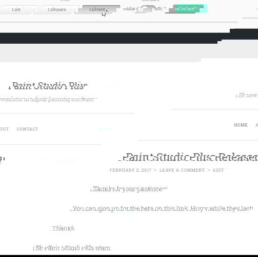 Просмотр текущей версии страницы в VisualPing