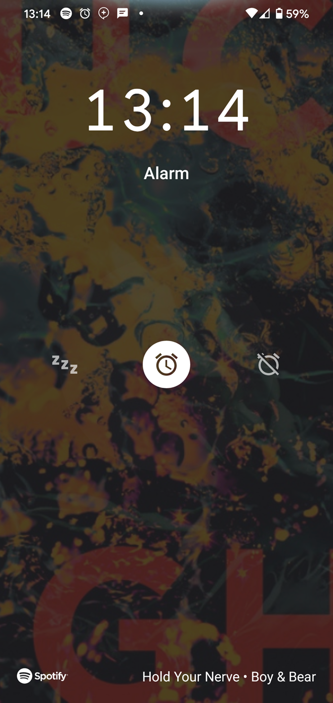 Идет воспроизведение будильника Spotify