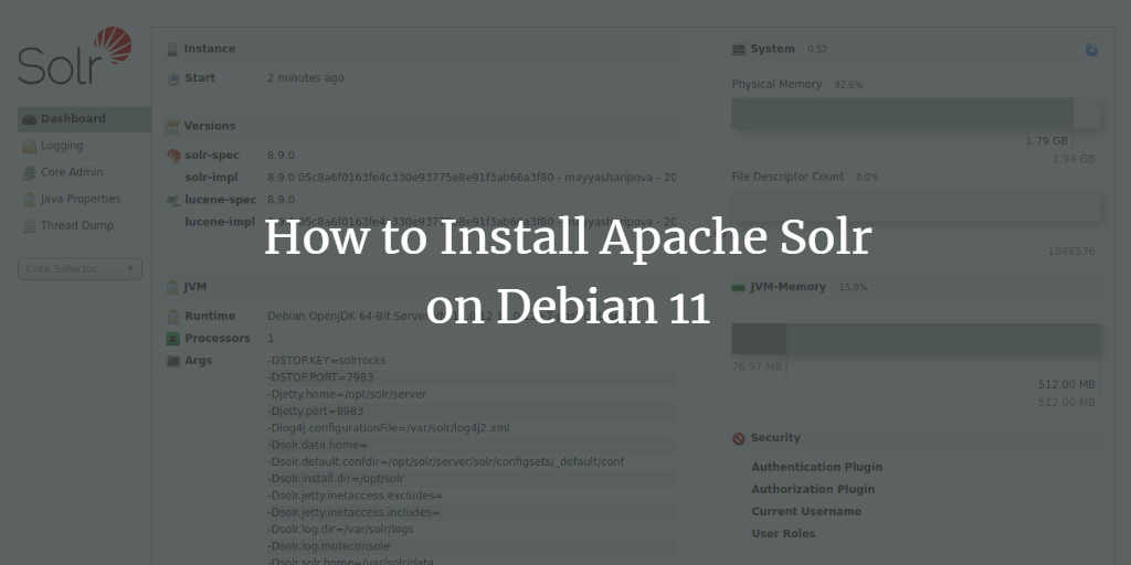 Установка Apache Solr на Debian 11