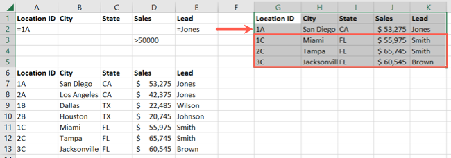 AND и OR вместе отфильтрованы