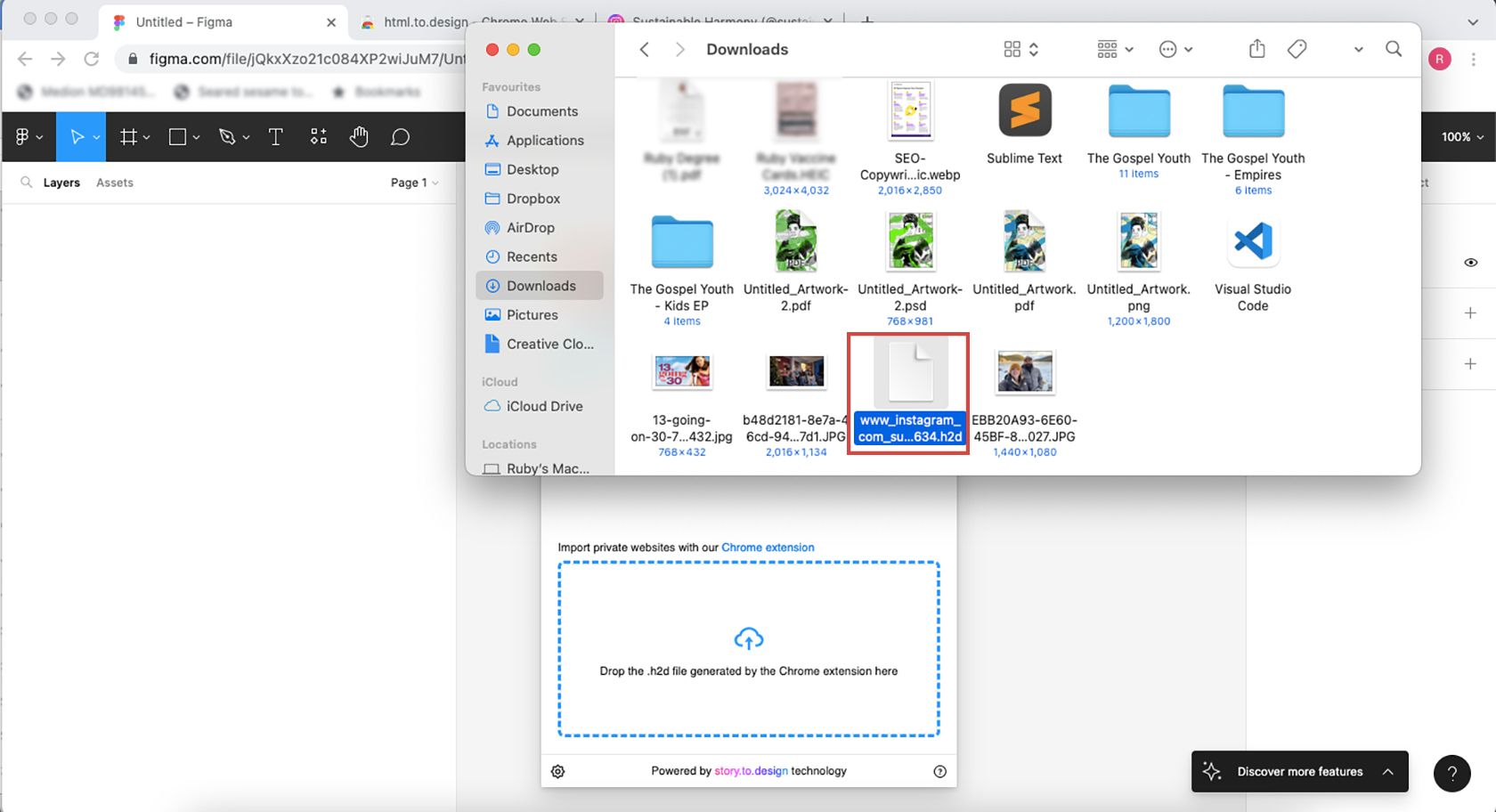 Figma plugin drag file