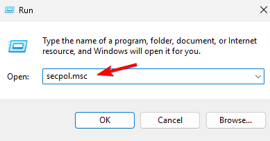 Запуск secpol.msc