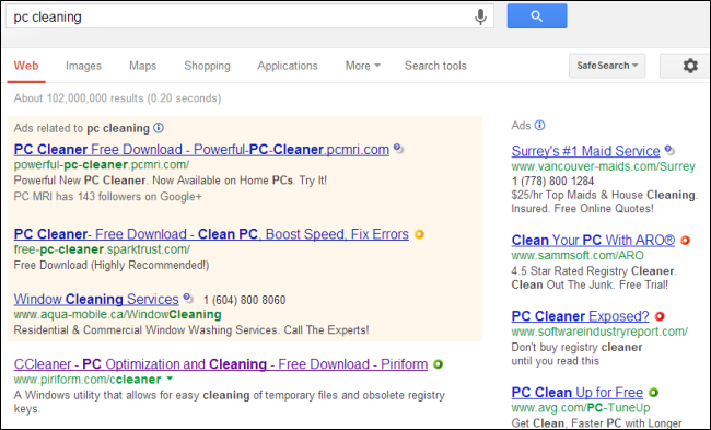 Рейтинг сайта в результатах поиска