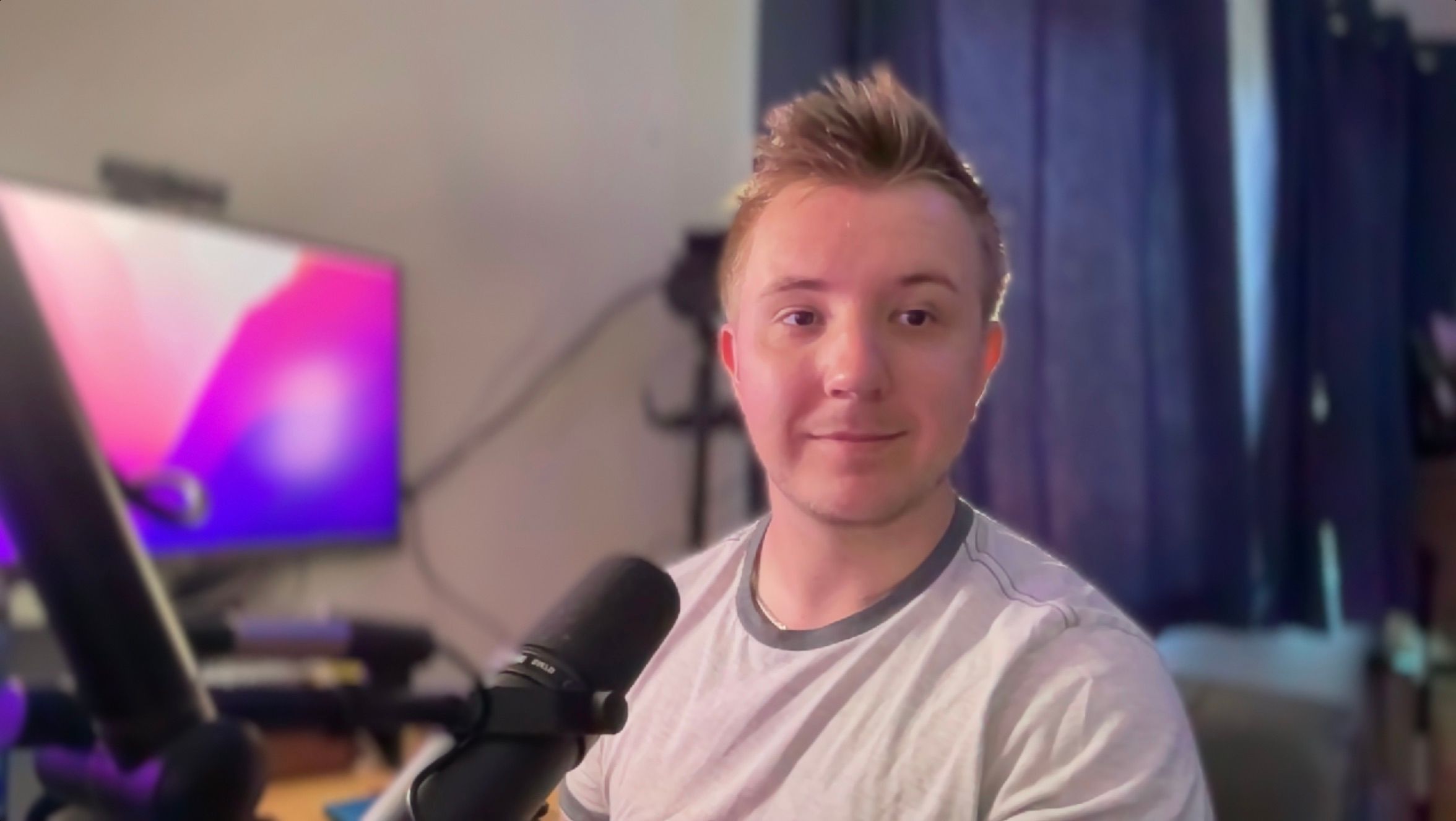 Вебкамера Mac с размытием фона Портретный режим