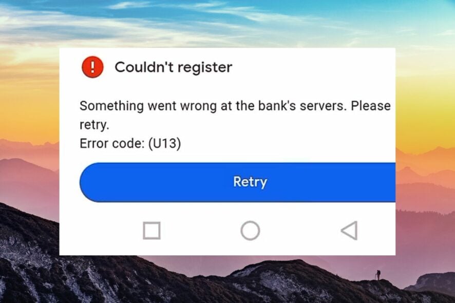Как исправить ошибку U13 в Google Pay