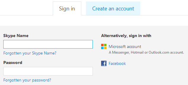 Опция слияния учётных записей Skype и Microsoft