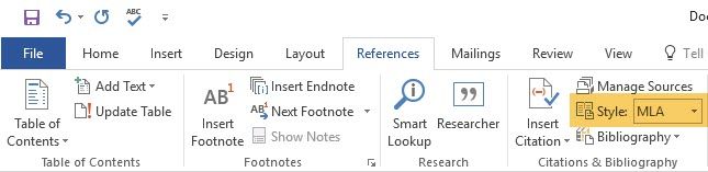 Choose a citation style