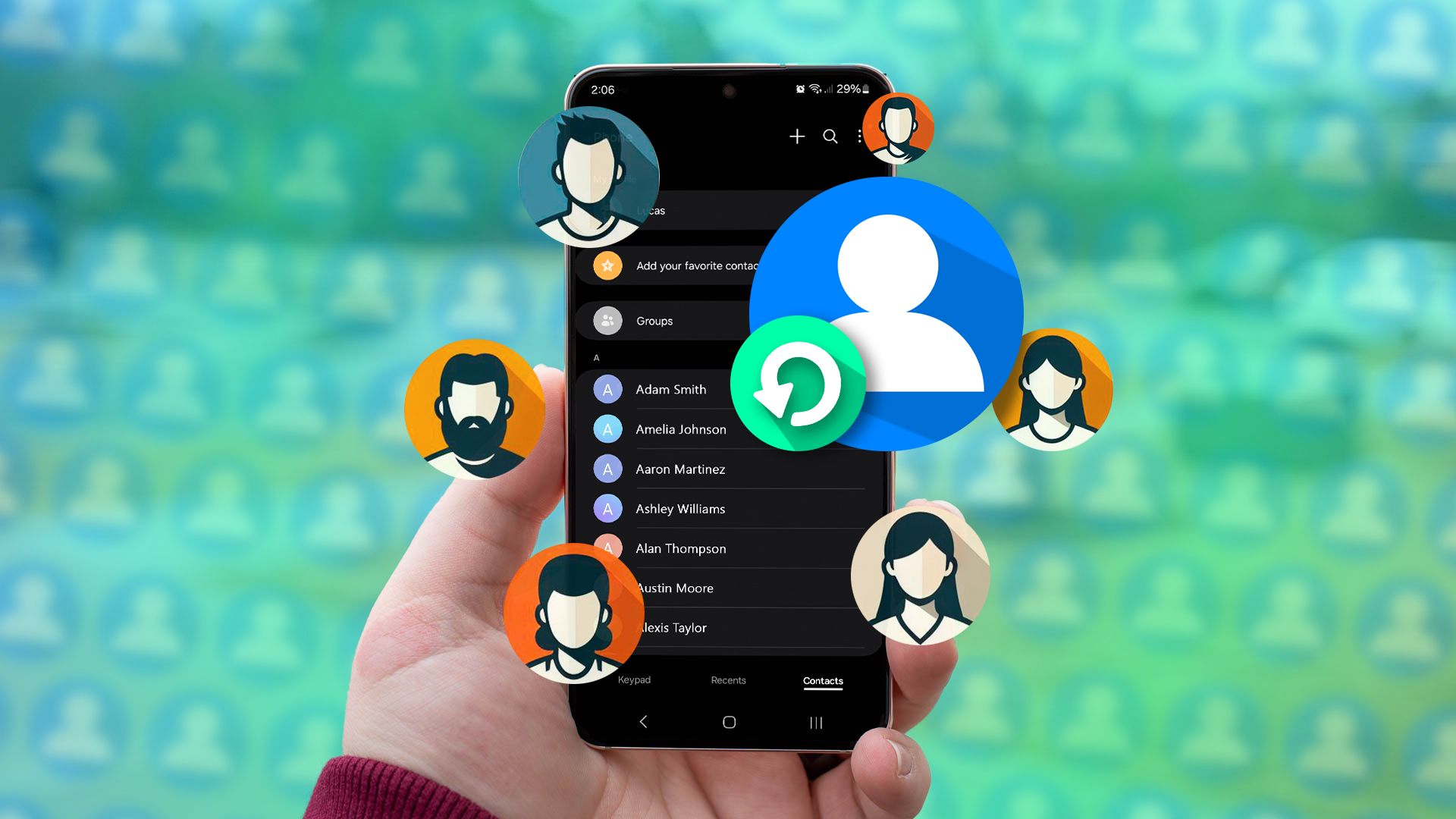 Восстановление контактов на Android