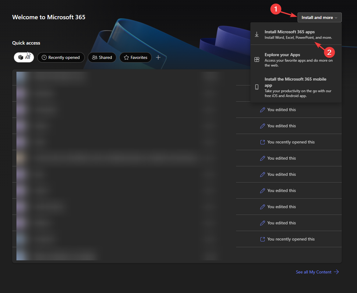 Установка Office