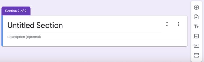 Создание новой секции в форме