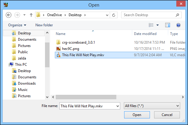 HandBrake показывает загруженный исходный файл в разделе Source