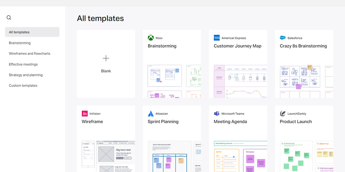 Обзор каталога шаблонов Freehand