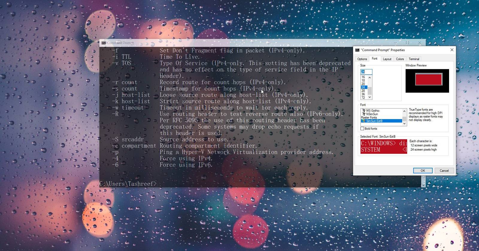 Настройка Командной строки (CMD) в Windows 10