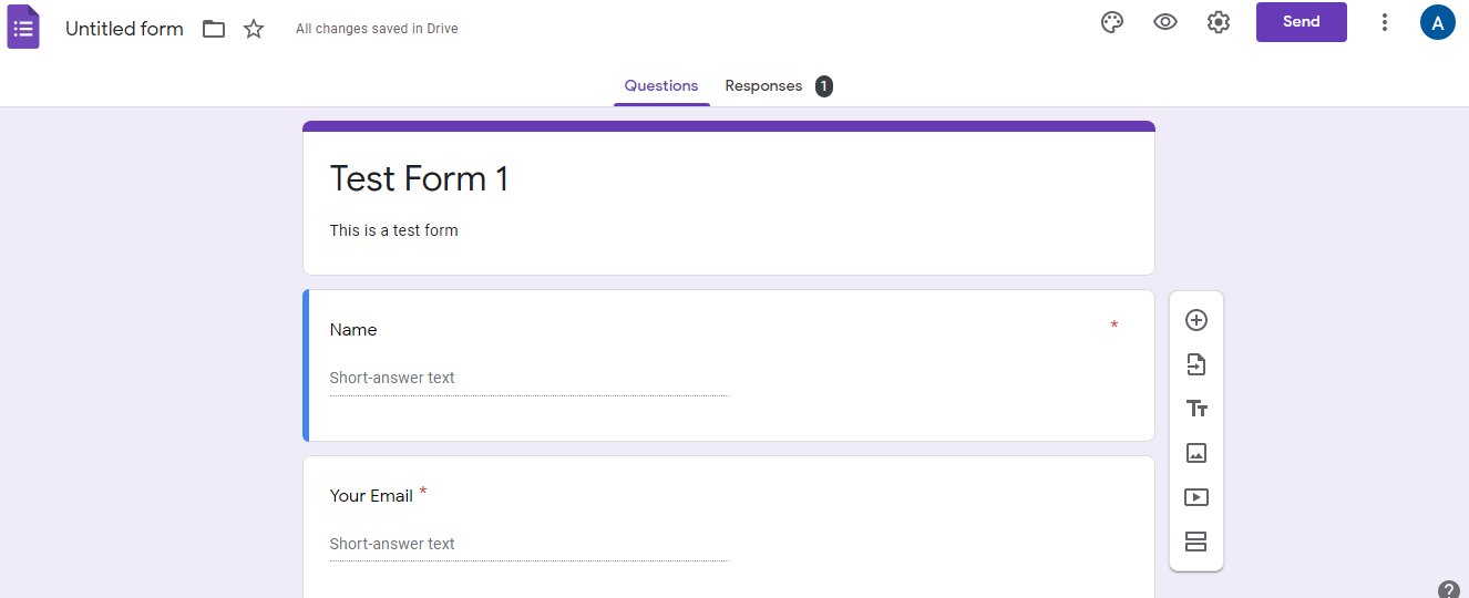 Кнопка Отправить для получения кода встраивания