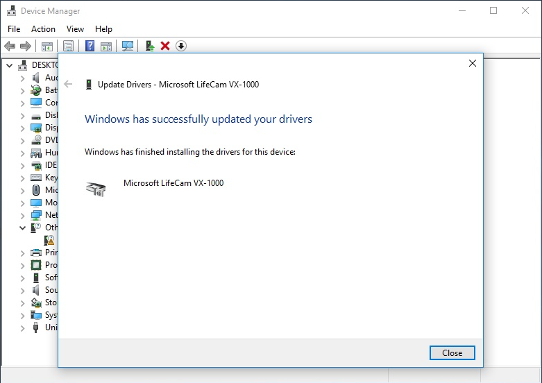 Контекстное меню обновления драйвера в Диспетчере устройств
