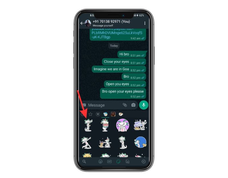 Résoudre les stickers WhatsApp qui n’apparaissent pas