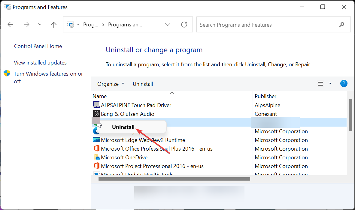 Контекстное меню 'Удалить' для Dropbox