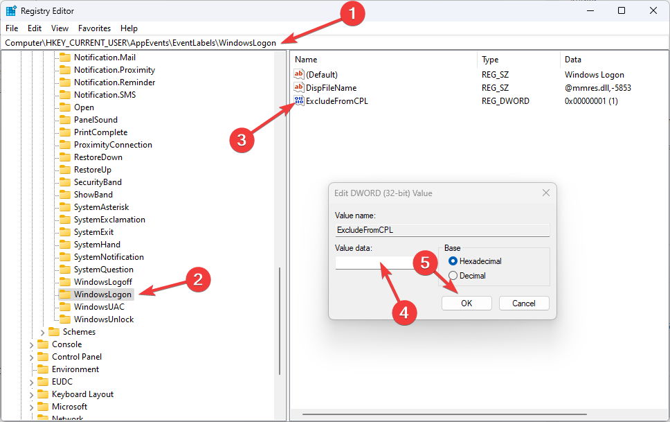 Раздел реестра WindowsLogon — путь в редакторе реестра