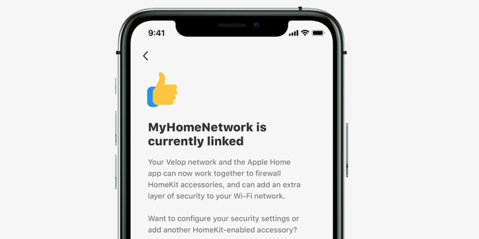 Linksys Velop iOS App HomeKit Integration Prompt