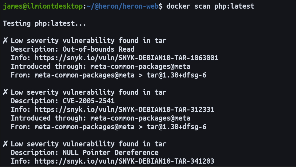 Скриншот вывода 